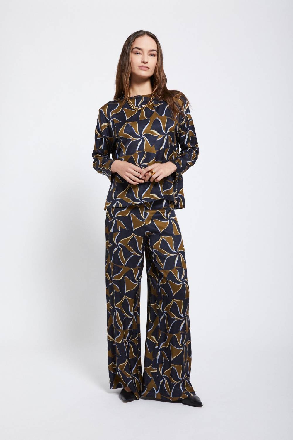 ottod'Ame Viscose palazzo trousers Economico