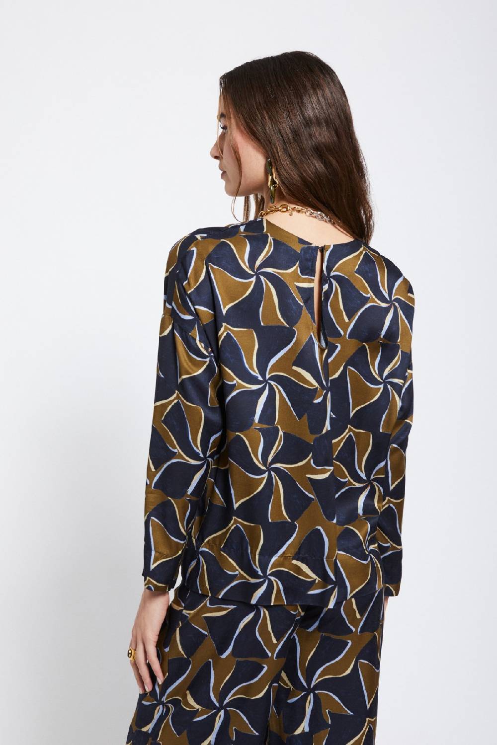 ottod'Ame Viscose blouse with long sleeves Online