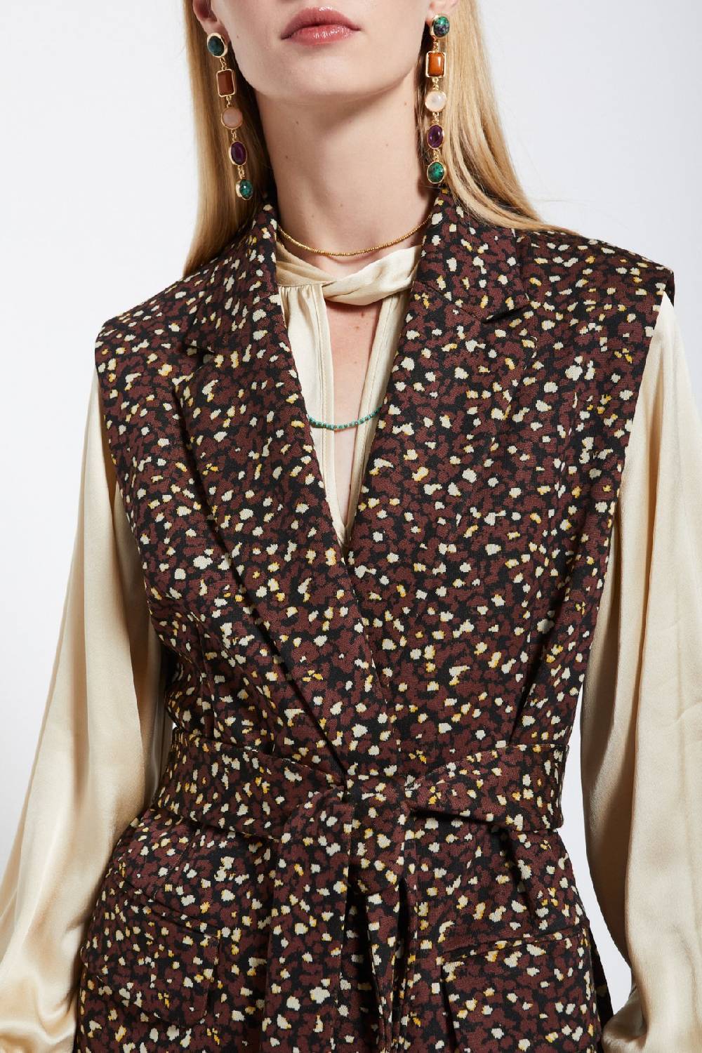 ottod'Ame Sleeveless blazer Vendita Calda