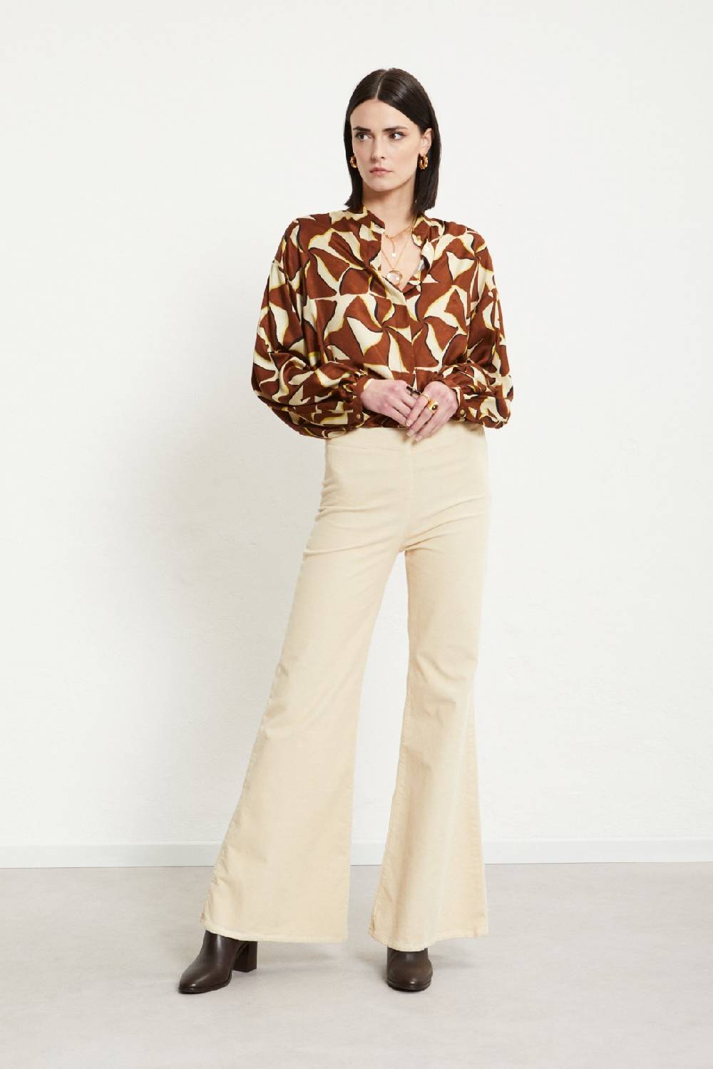 ottod'Ame Velvet flare trousers Negozio
