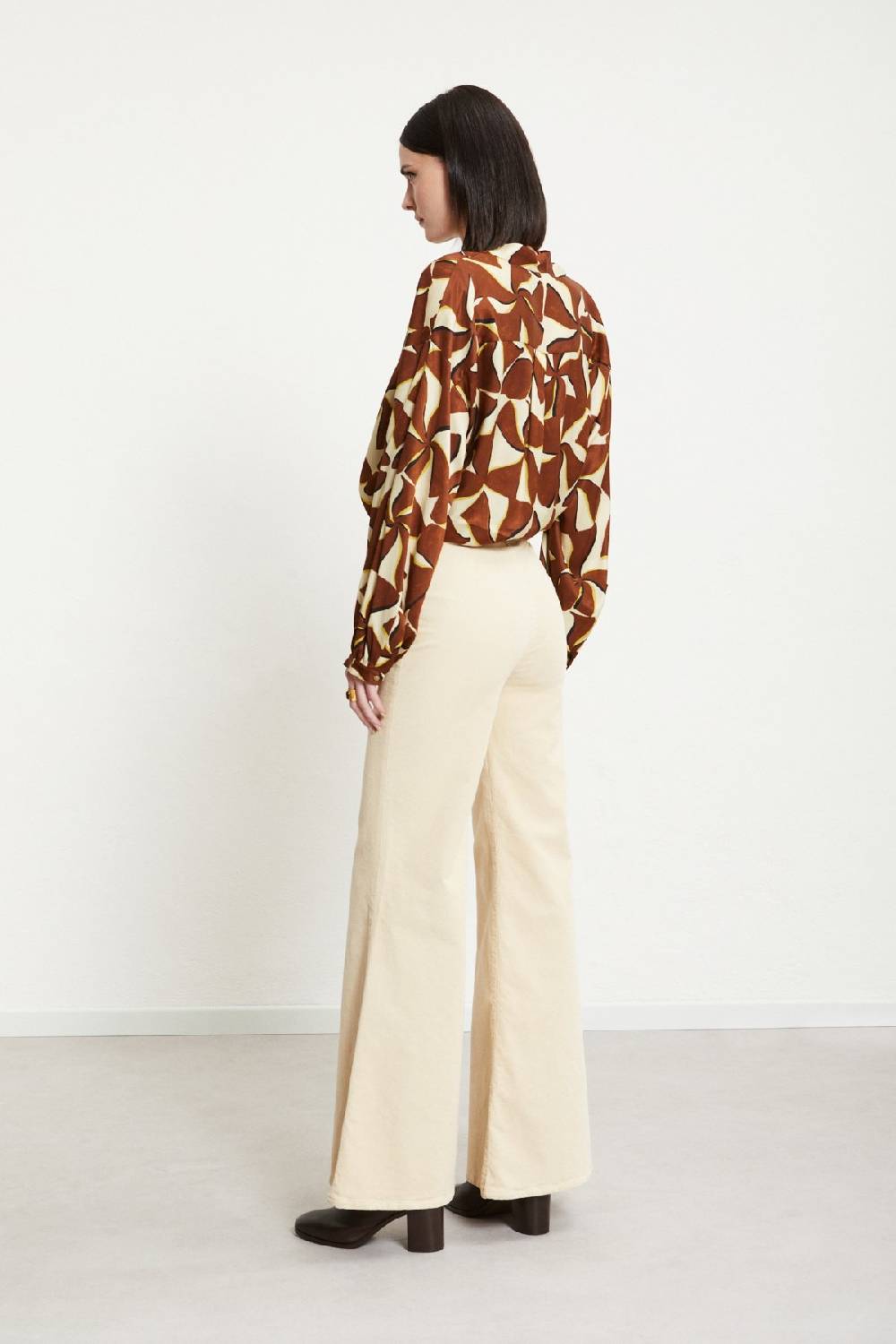 ottod'Ame Velvet flare trousers Negozio