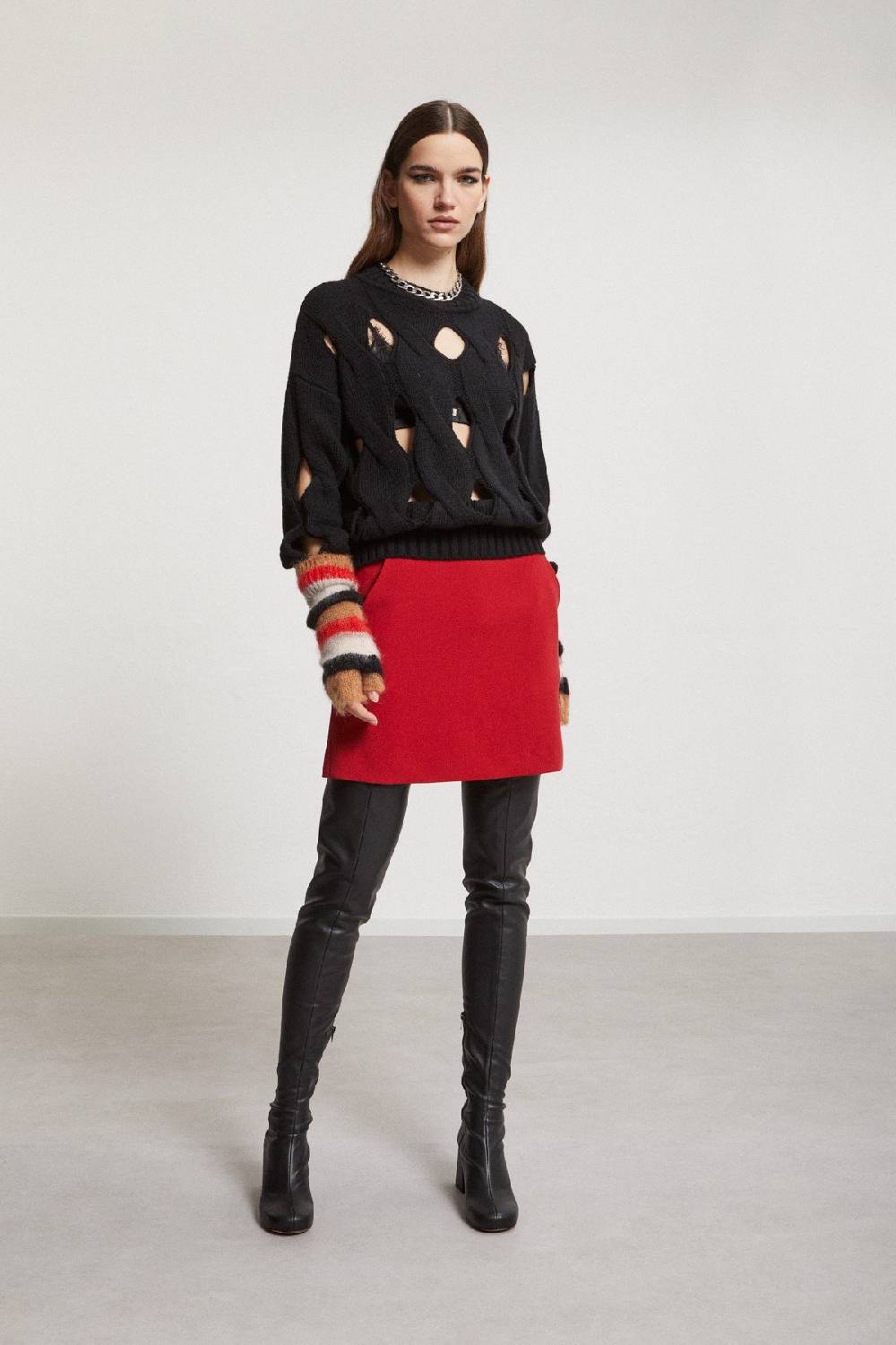 ottod'Ame Leather over-the-knee boots 2025