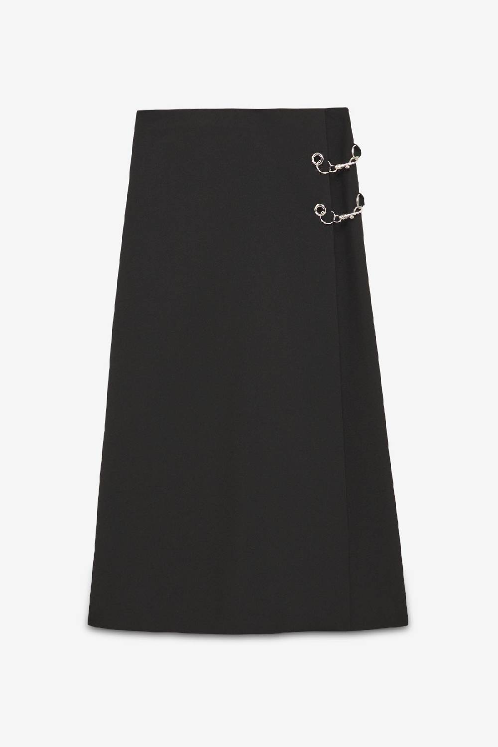 ottod'Ame Long skirt with grommet and chain In Linea