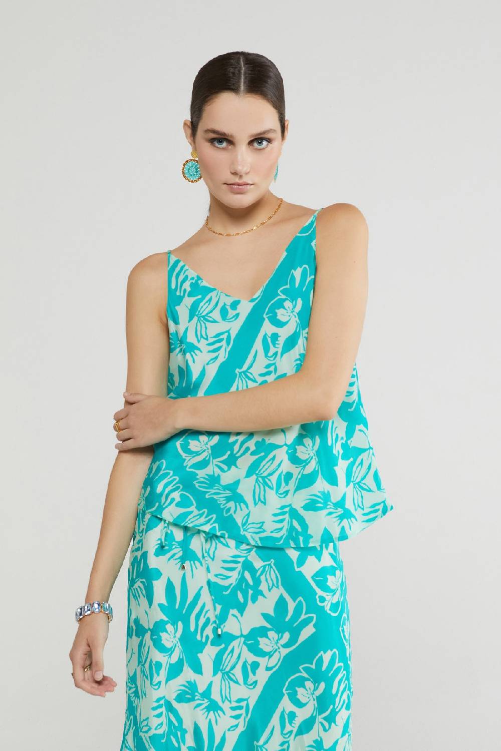 ottod'Ame Printed viscose top Negozi Online