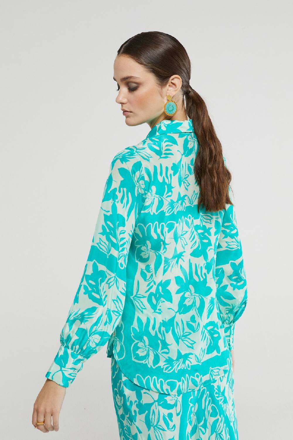 ottod'Ame Printed viscose shirt Sostegno trimestrale