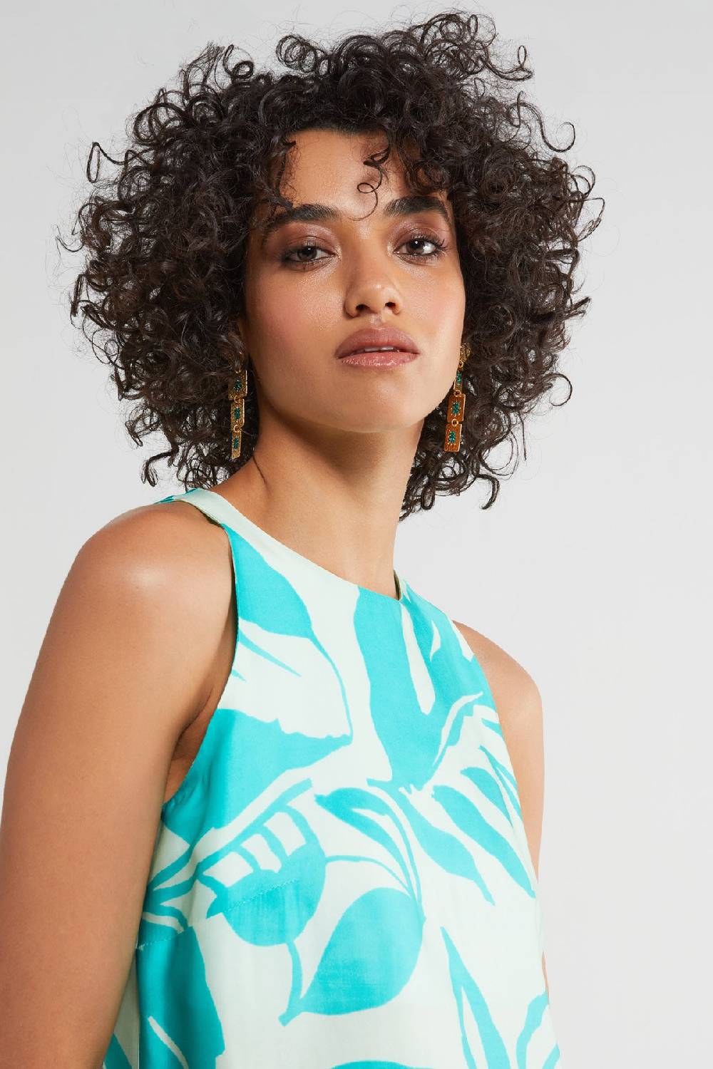 ottod'Ame Printed viscose short dress Promozione Limitata