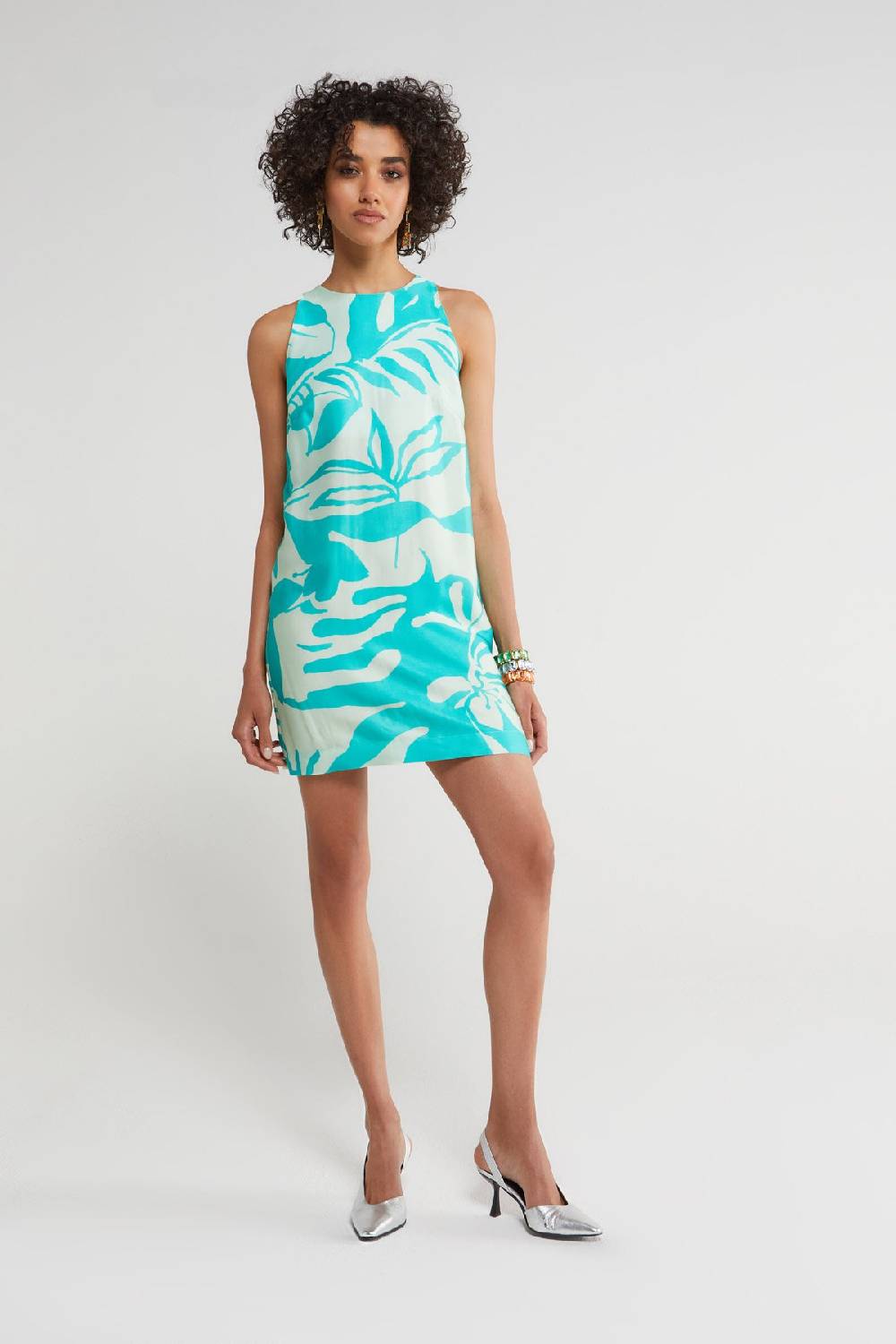 ottod'Ame Printed viscose short dress Promozione Limitata