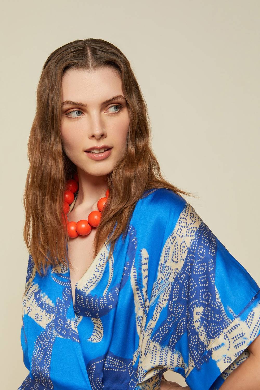 ottod'Ame Viscose short dress with knot Shopping Online