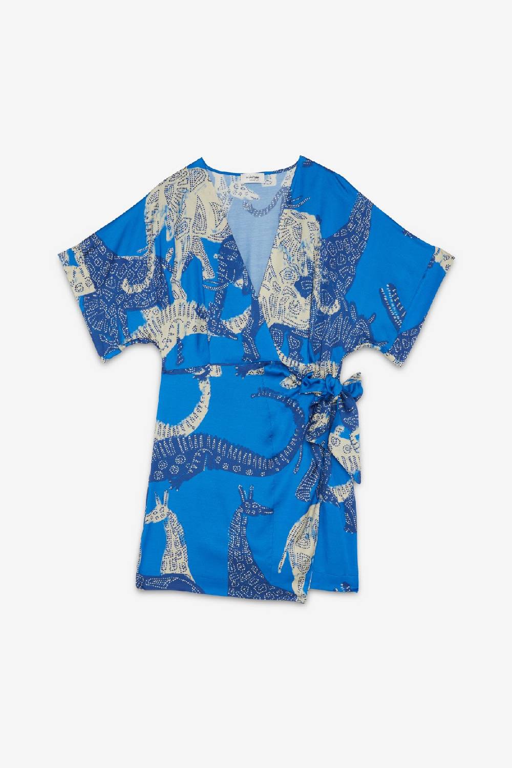 ottod'Ame Viscose short dress with knot Shopping Online