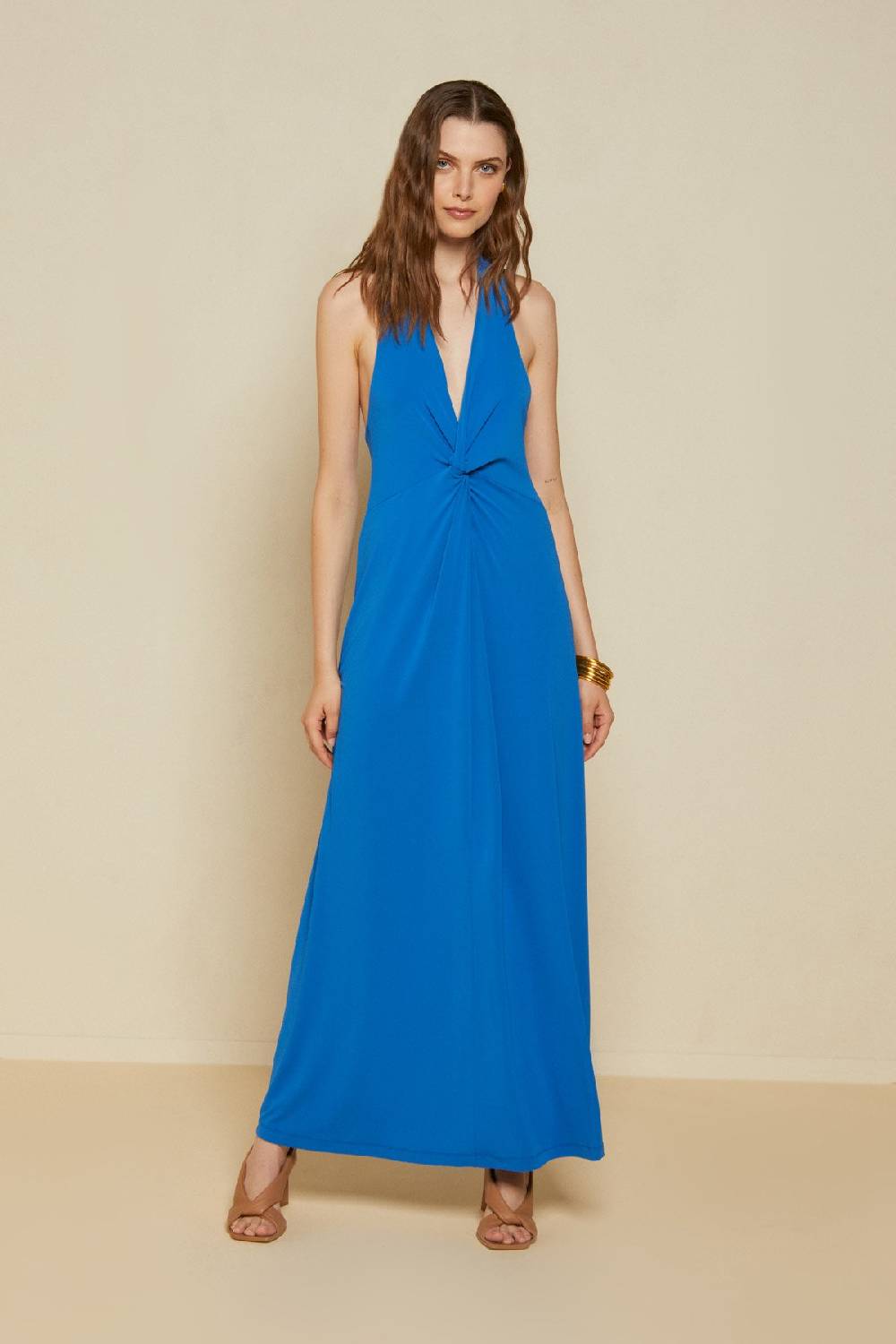ottod'Ame Criss-crossed long dress Prezzo Ridotto