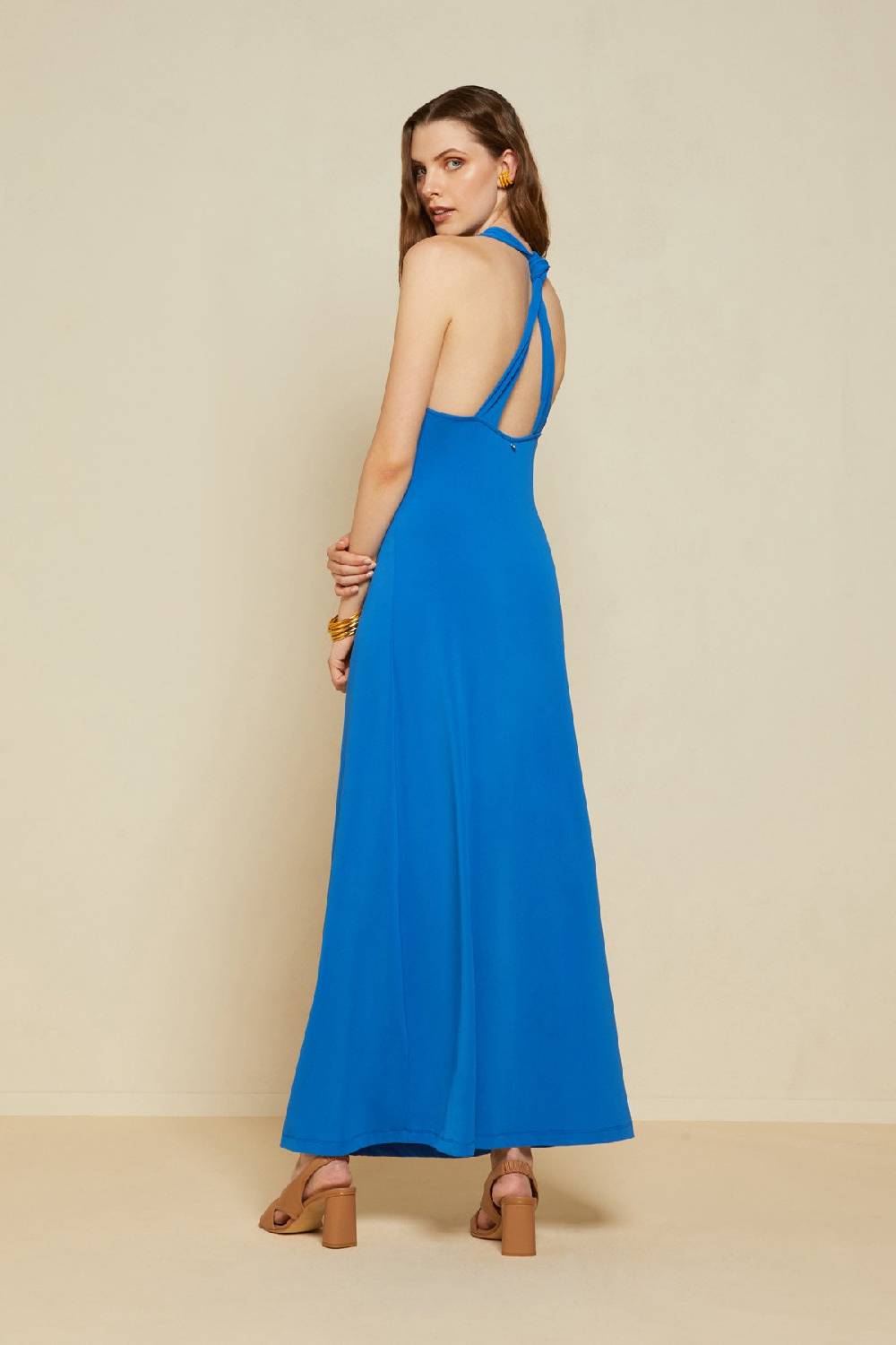 ottod'Ame Criss-crossed long dress Prezzo Ridotto