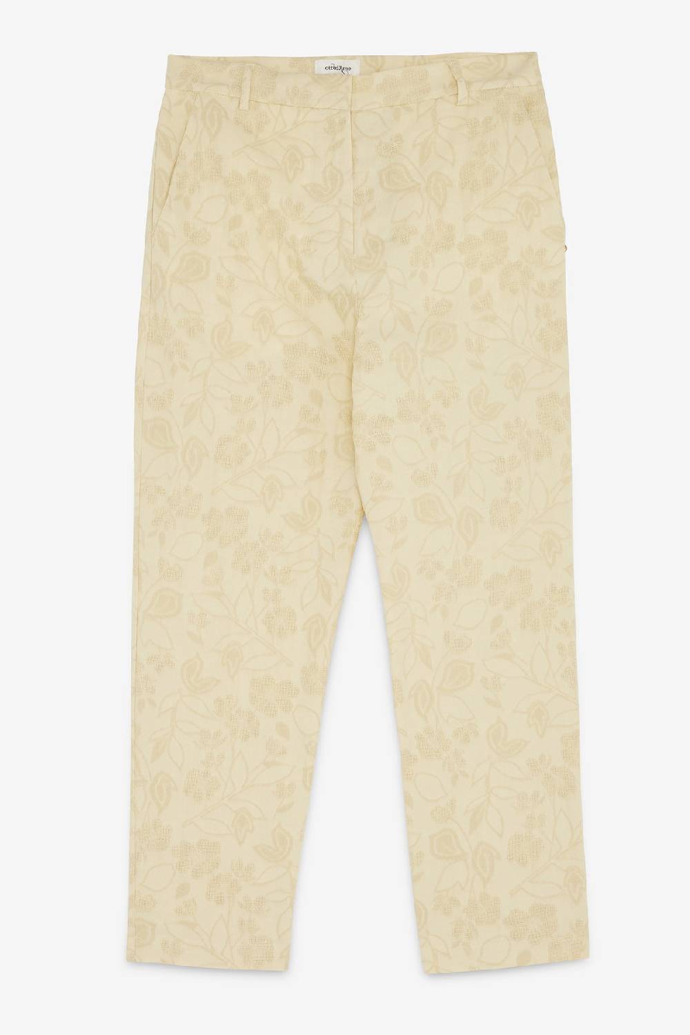 ottod'Ame Linen blend trousers with embroidery In Vendita