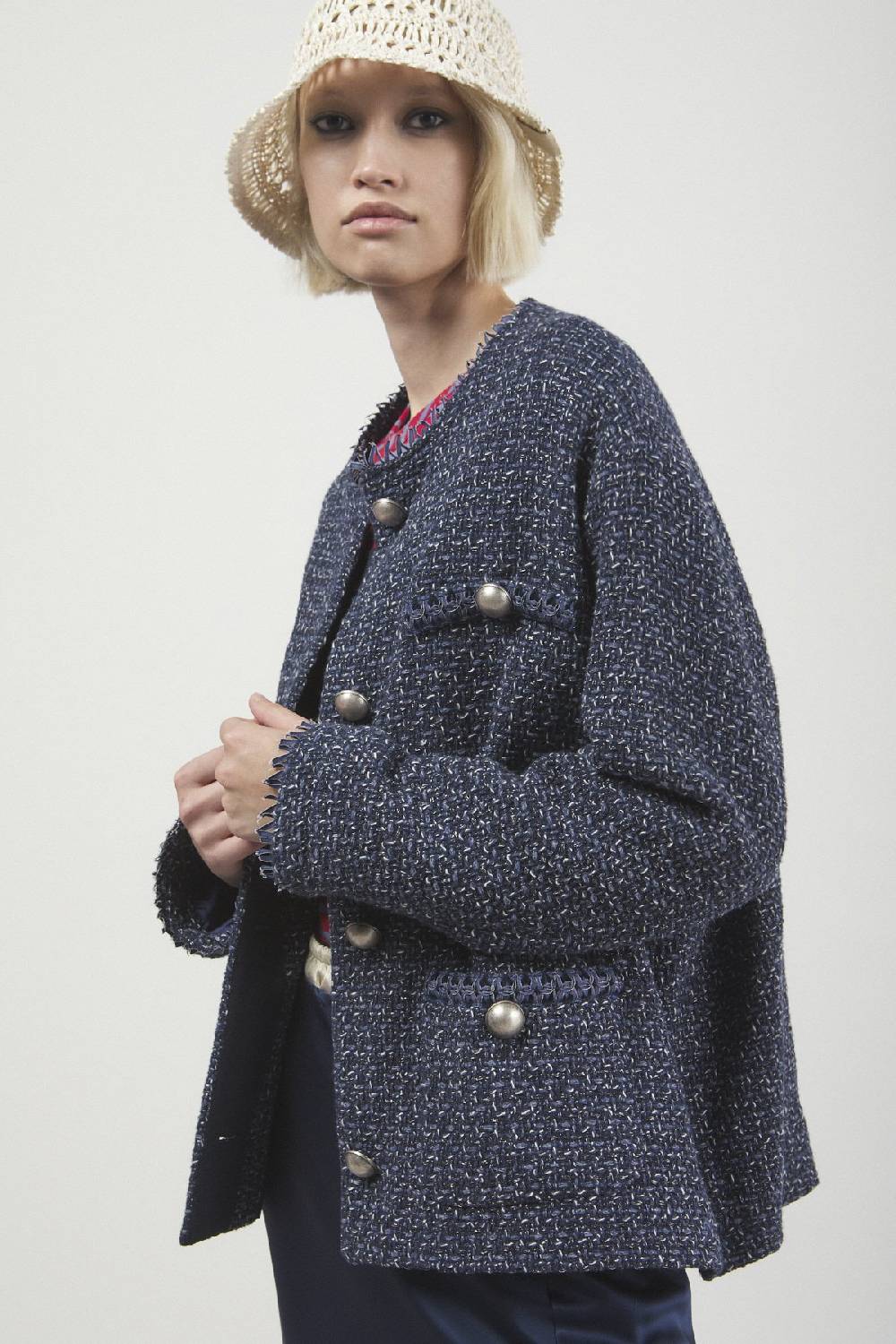 ottod'Ame Tweed jacket with buttons Offerte
