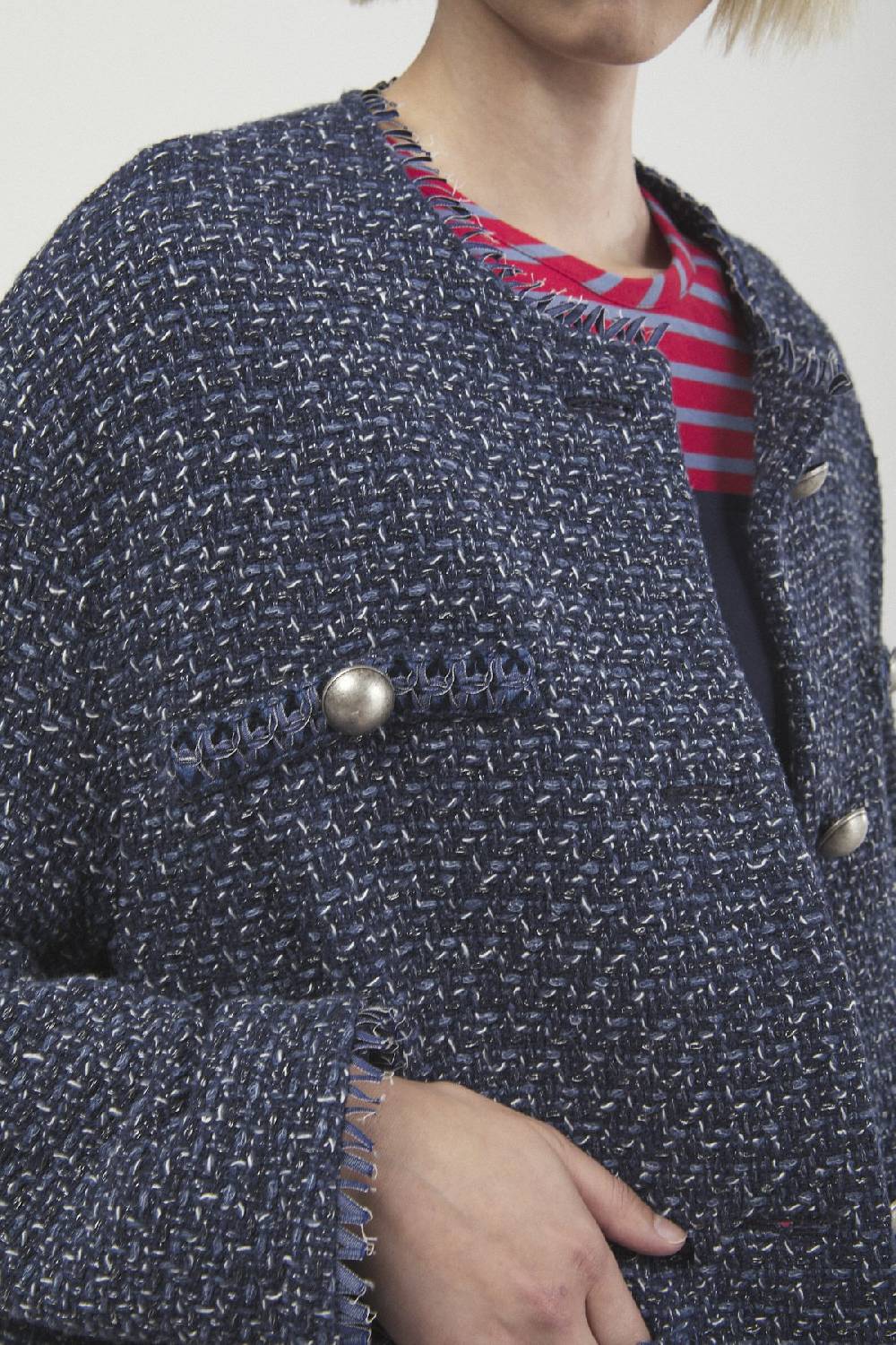 ottod'Ame Tweed jacket with buttons Offerte