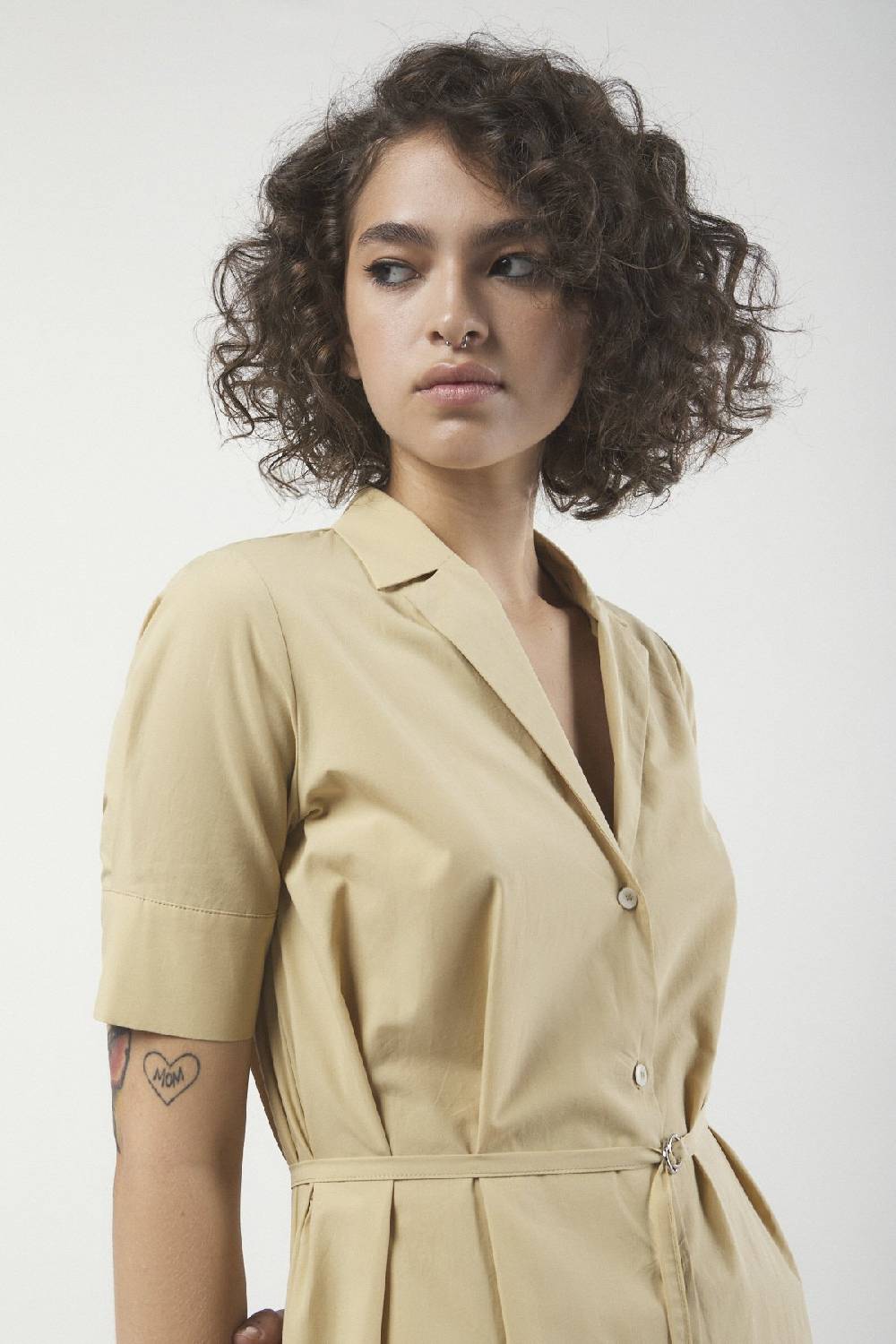 ottod'Ame Poplin midi chemisier Soddisfazione Garantita