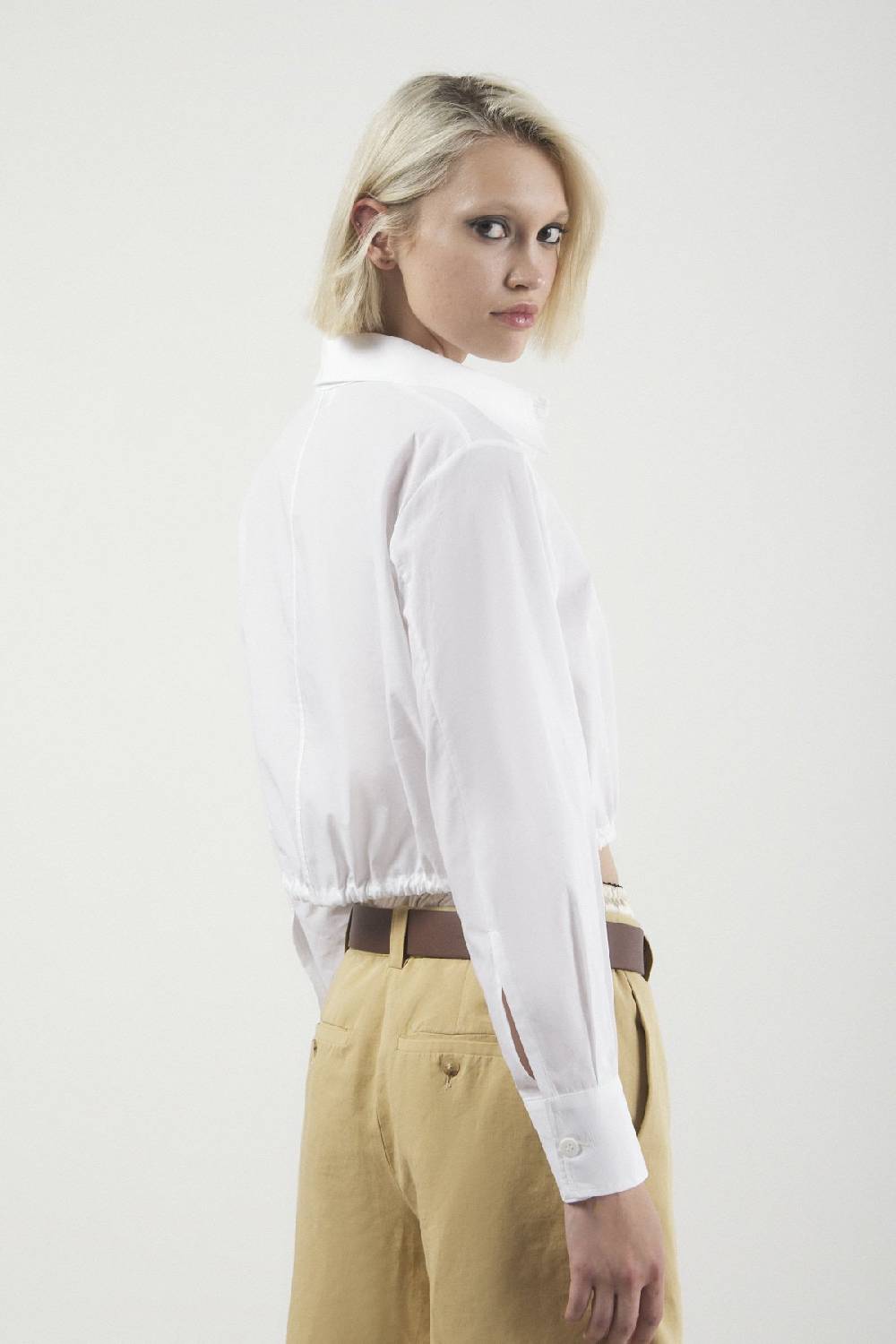 ottod'Ame Poplin cropped shirt Qualità Garantita