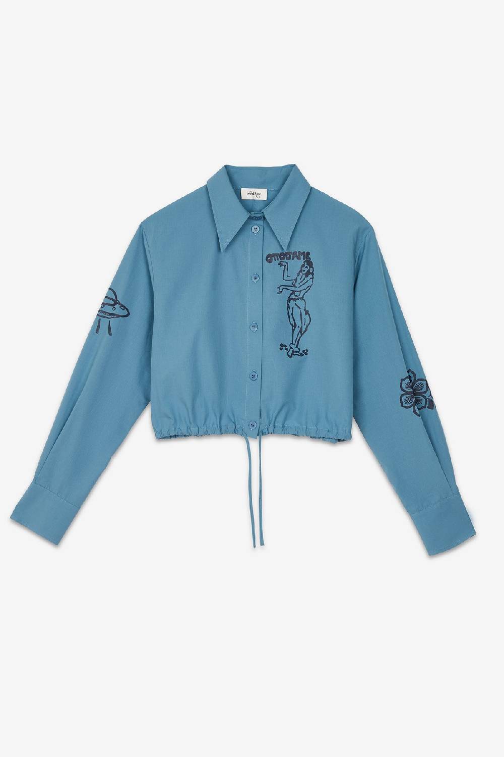 ottod'Ame Poplin cropped shirt Negozi Online