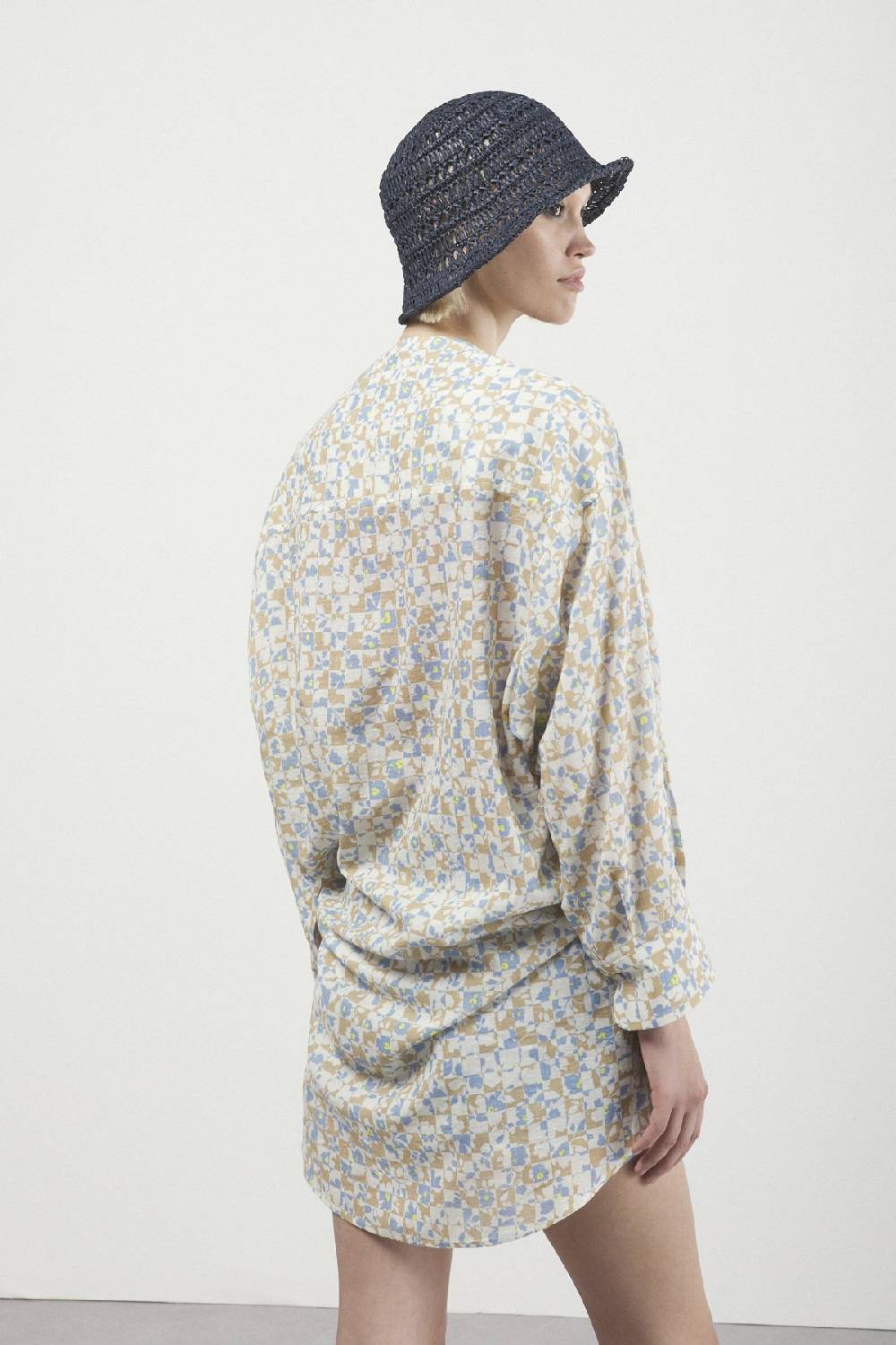 ottod'Ame Printed oversize shirt Consegna Veloce