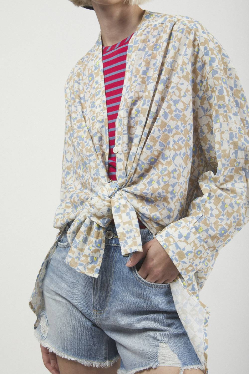 ottod'Ame Printed oversize shirt Consegna Veloce