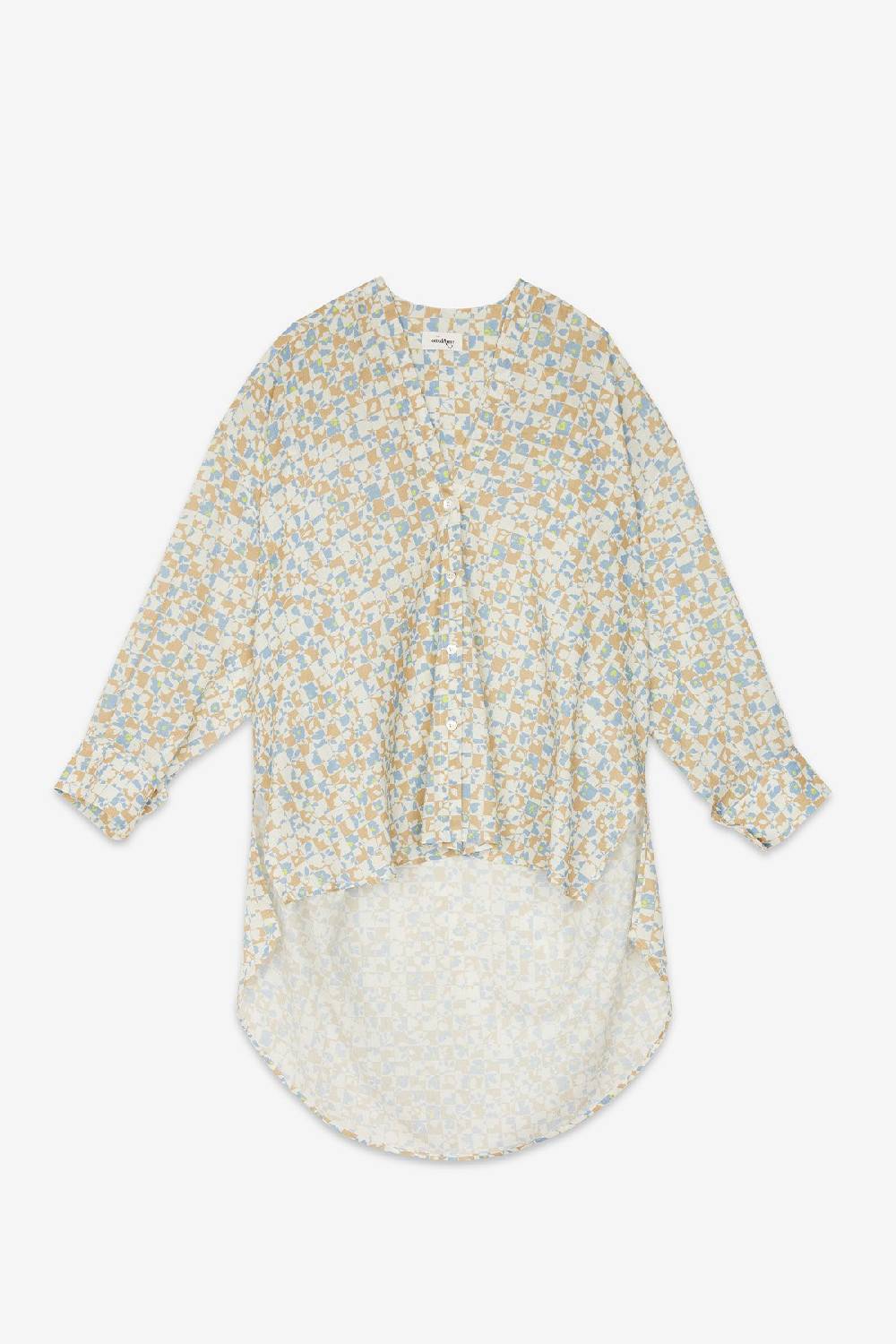 ottod'Ame Printed oversize shirt Consegna Veloce