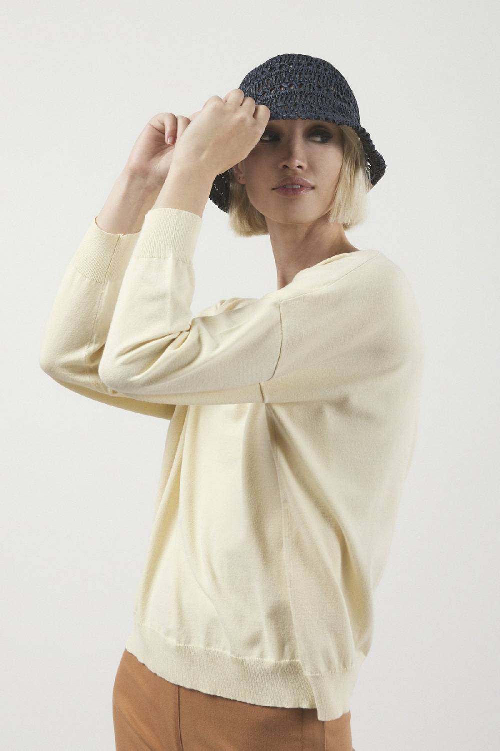 ottod'Ame Viscose blend smooth sweater Promozione Limitata