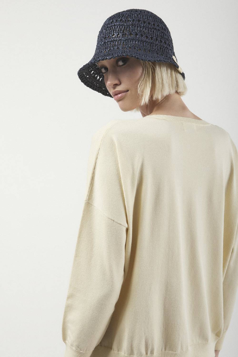 ottod'Ame Viscose blend smooth sweater Promozione Limitata
