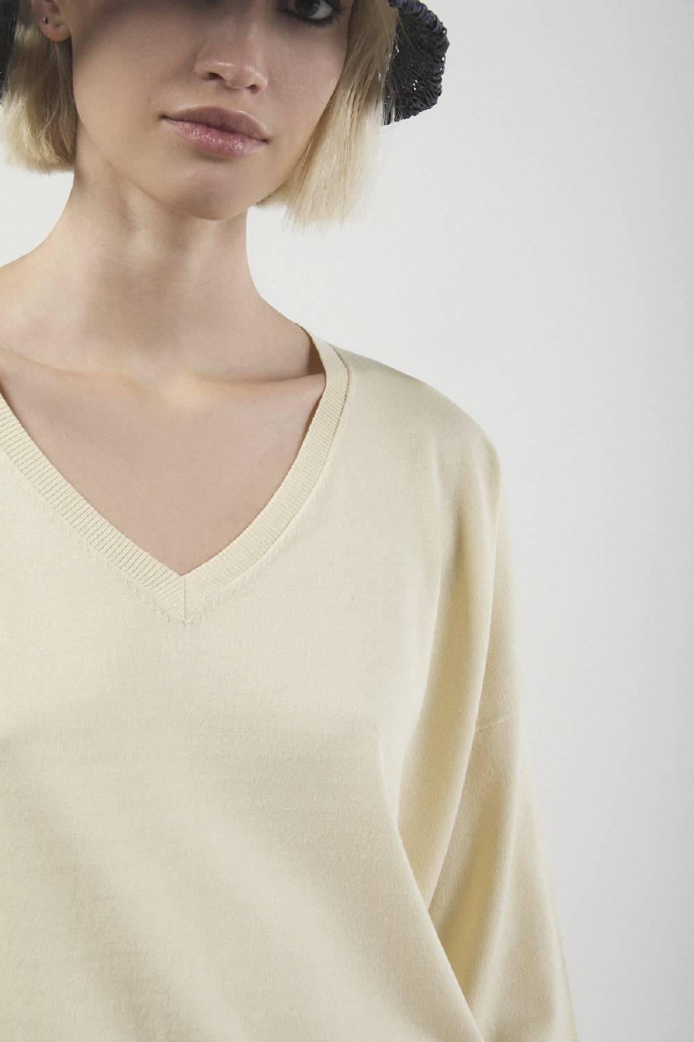 ottod'Ame Viscose blend smooth sweater Promozione Limitata