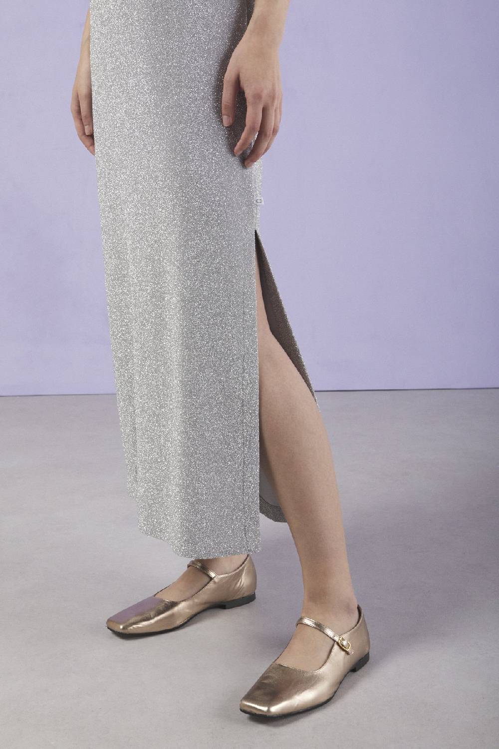 ottod'Ame Long dress with lurex In Vendita
