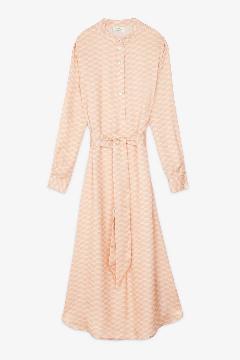 ottod'Ame Viscose long dress with sash Vendita Calda
