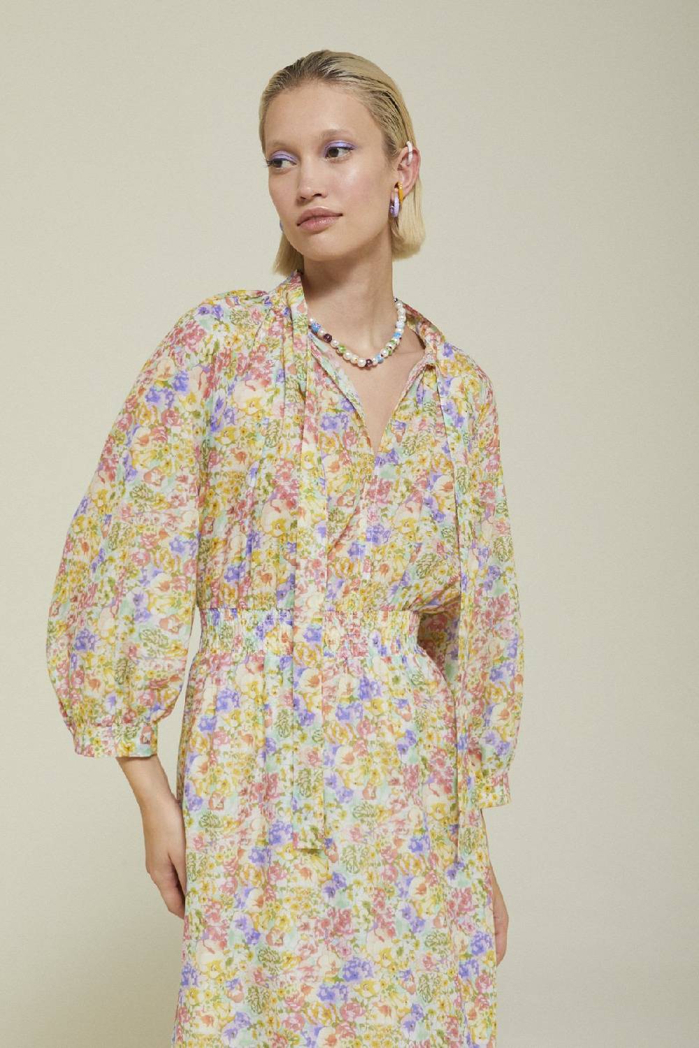 ottod'Ame Printed cotton long dress Vendite Flash