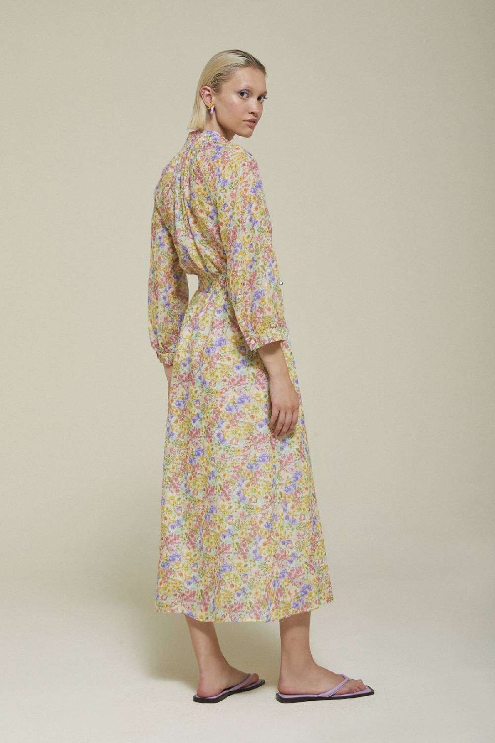 ottod'Ame Printed cotton long dress Vendite Flash