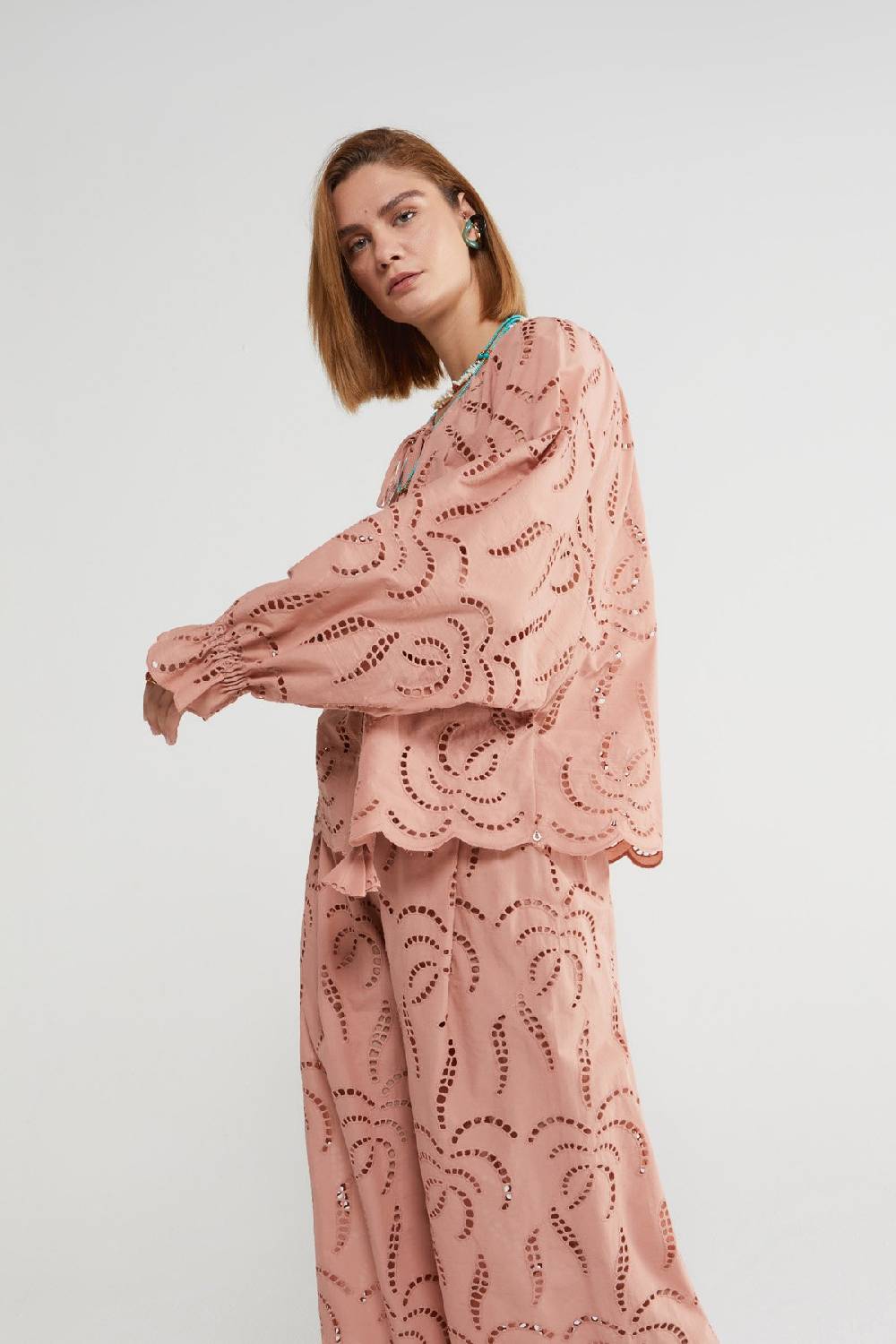ottod'Ame Broderie anglaise shirt Shopping Online