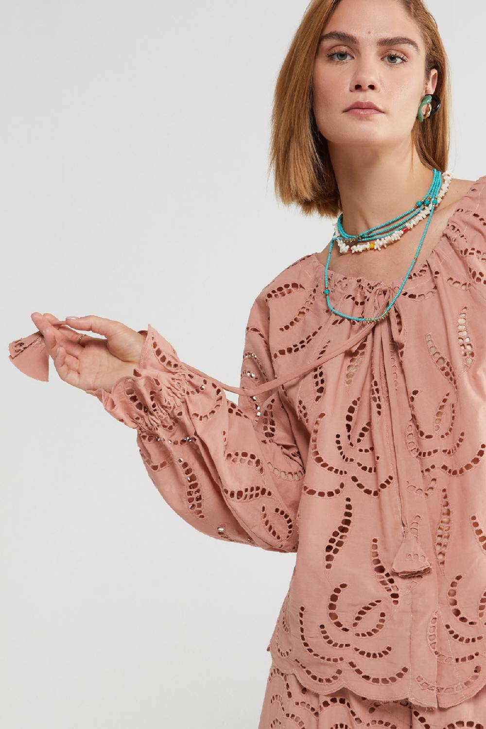 ottod'Ame Broderie anglaise shirt Shopping Online