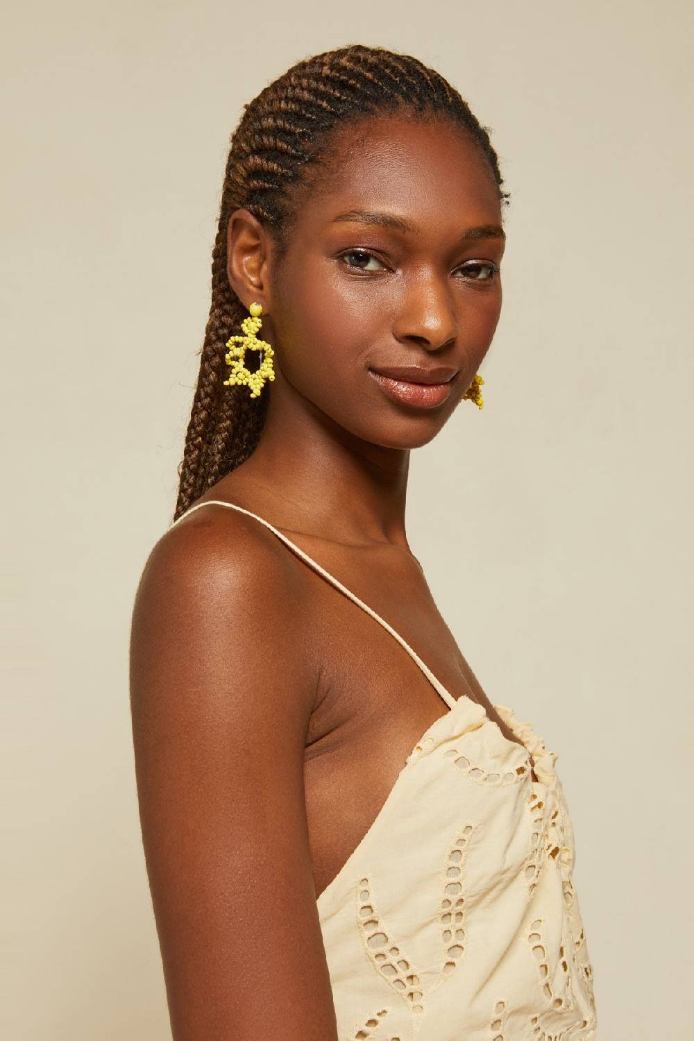 ottod'Ame Broderie anglaise long dress with neckline with bow Prezzo Ridotto