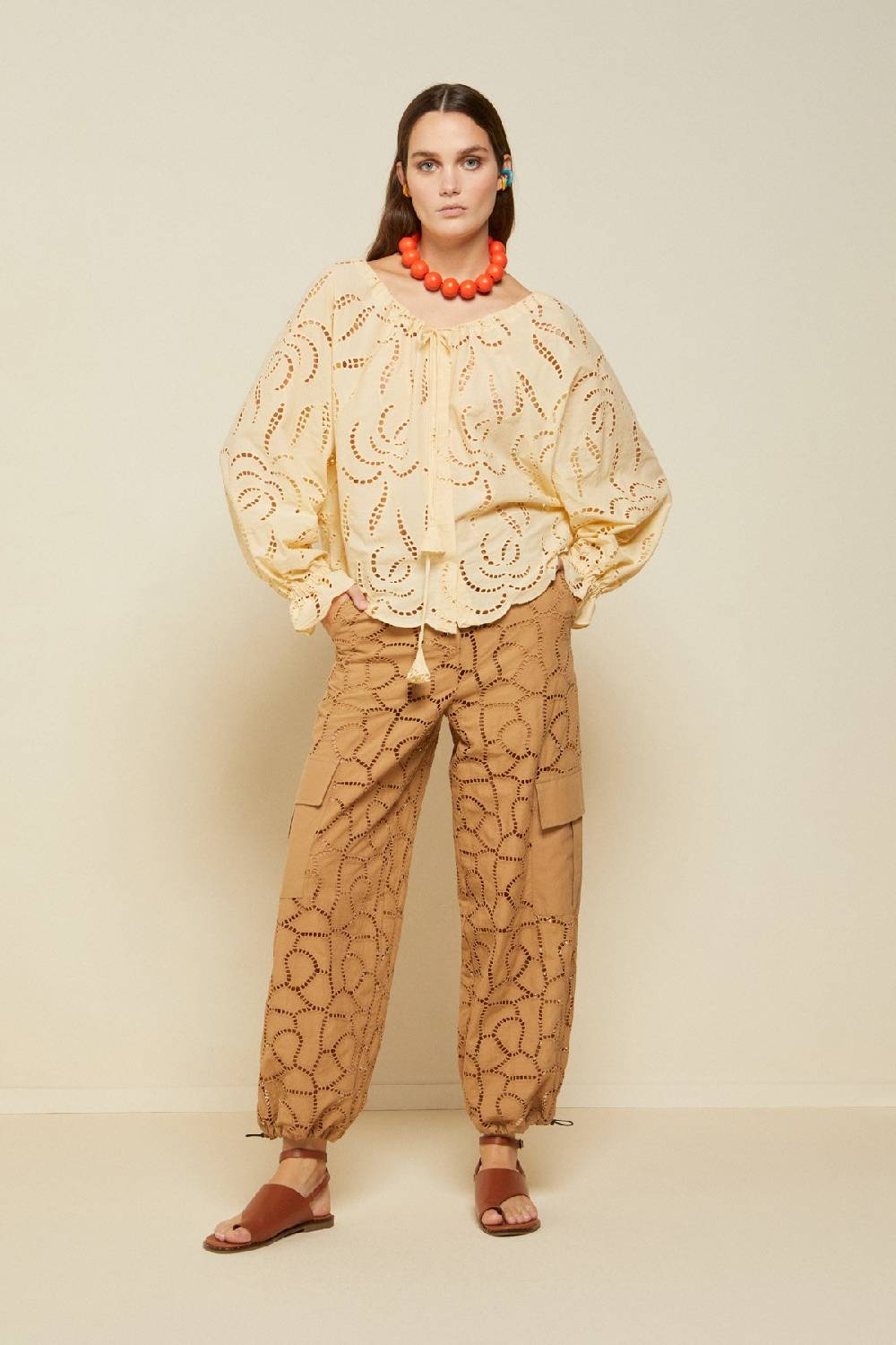 ottod'Ame Broderie anglaise shirt Sottocosto