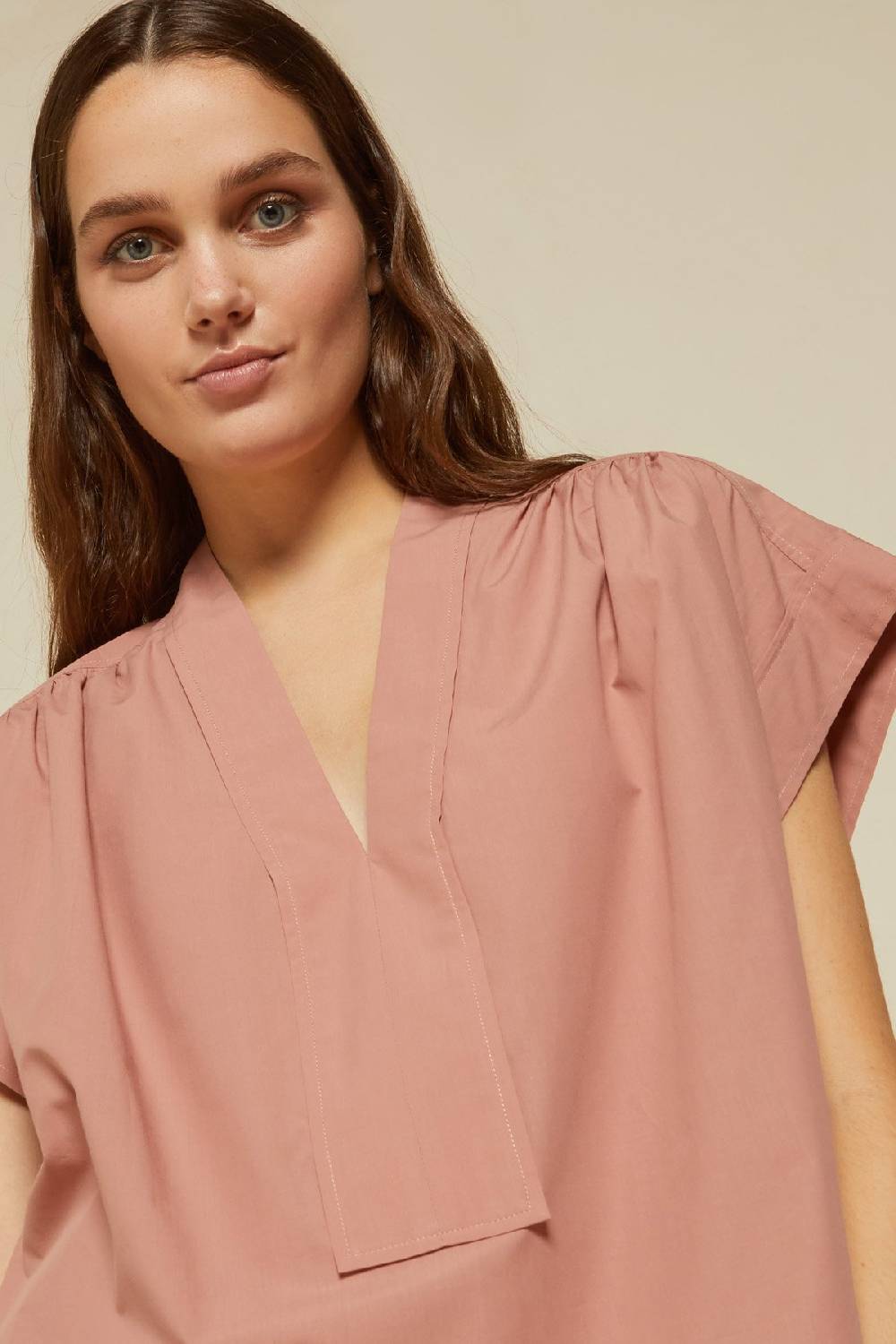 ottod'Ame Poplin V-neck sweater Economico