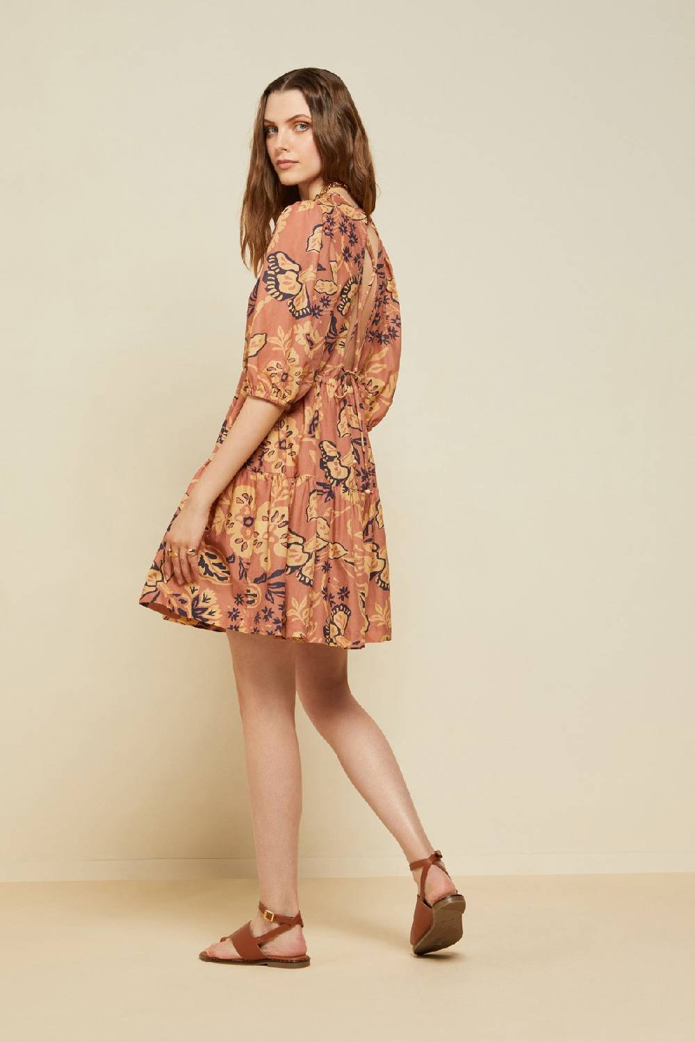 ottod'Ame Cotton short dress with laces In Vendita