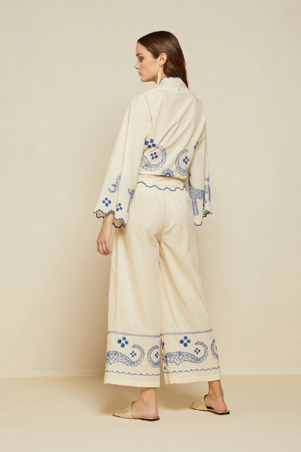 ottod'Ame Wide trousers with drawstring Saldi