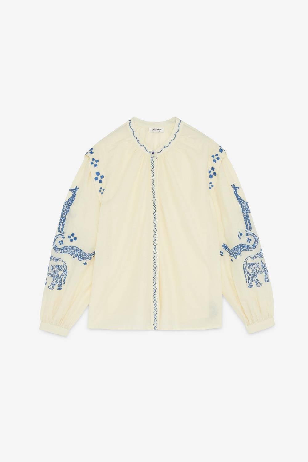 ottod'Ame Cotton shirt with embroidery Promozione temporanea