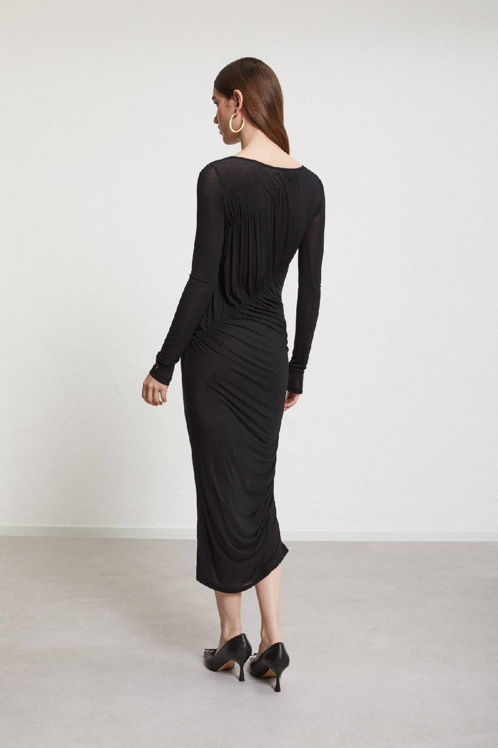 ottod'Ame Stretch viscose long dress 50% di sconto con spedizione gratuita