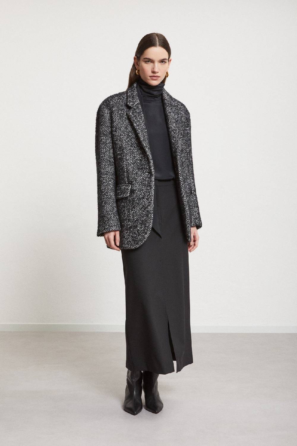 ottod'Ame Straight long skirt In Linea