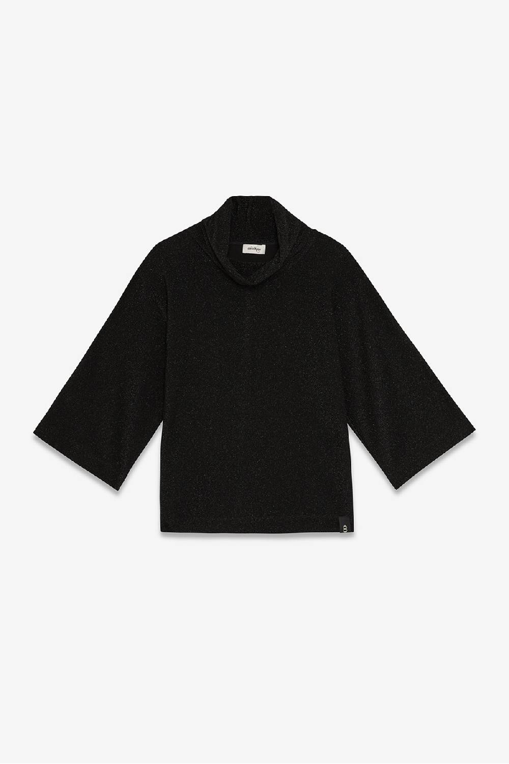 ottod'Ame Viscose blouse with lurex and flared sleeves Promozione