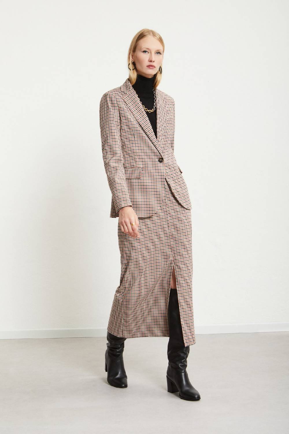 ottod'Ame Printed check jacket Qualità Garantita