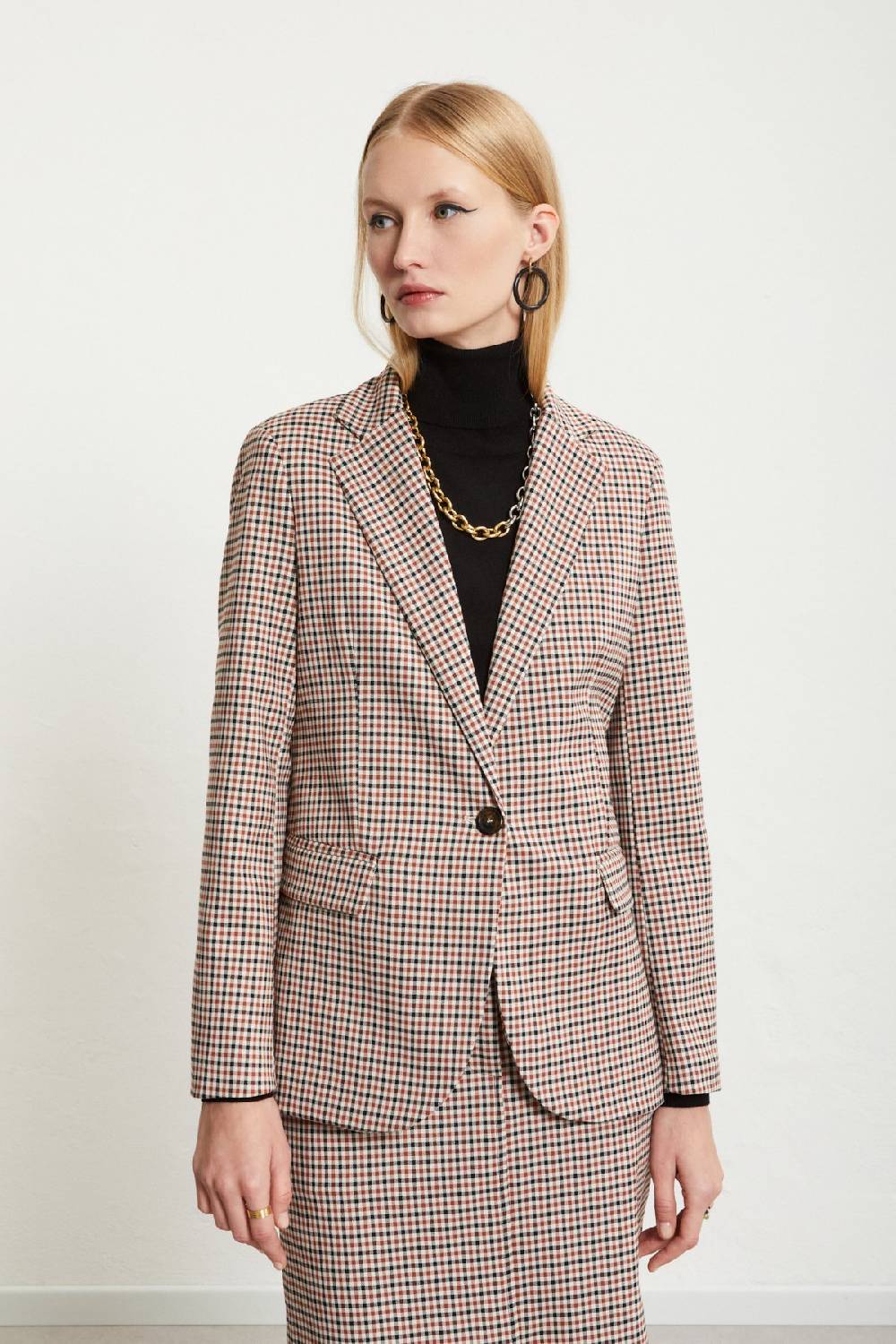 ottod'Ame Printed check jacket Qualità Garantita