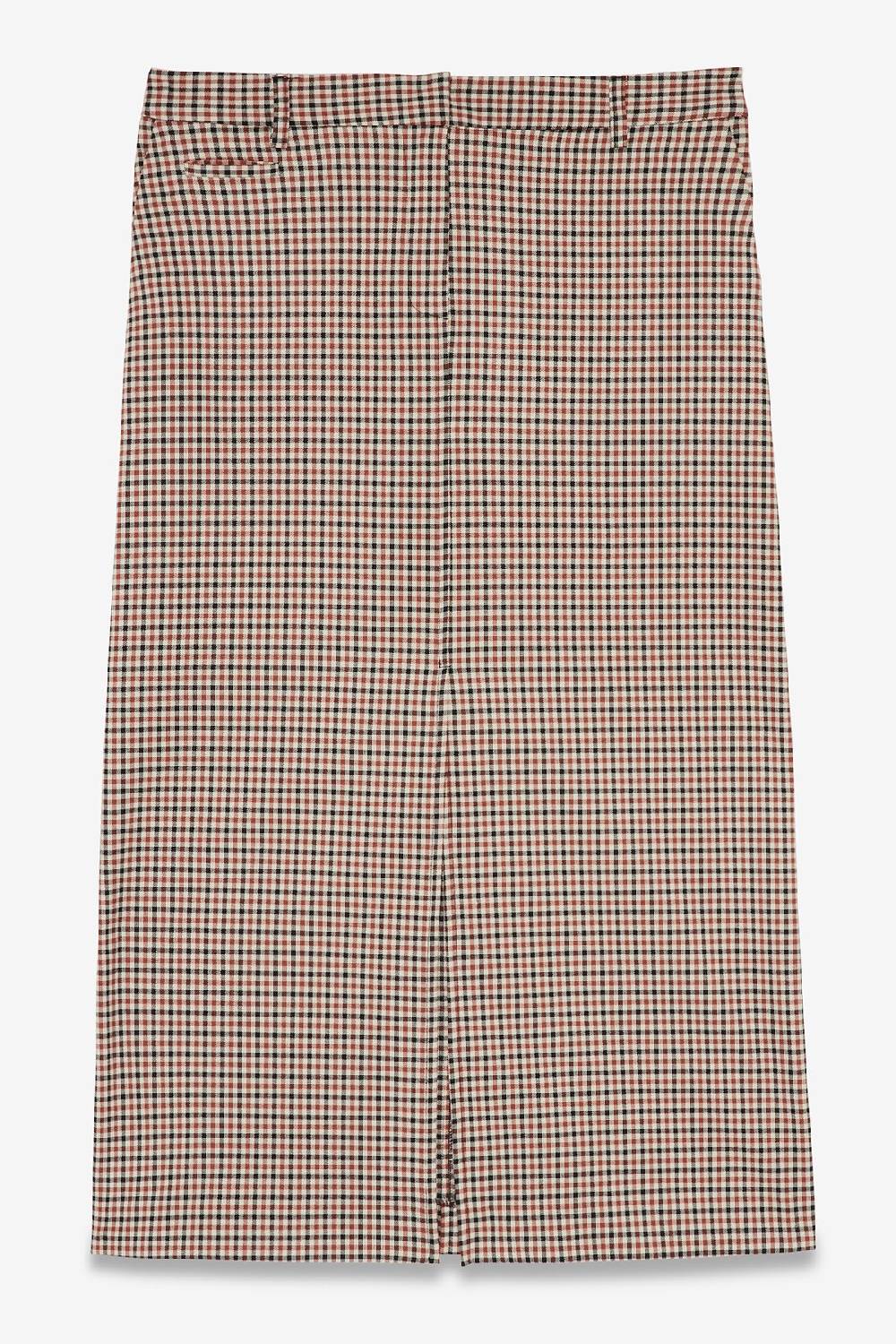 ottod'Ame Printed check long skirt Negozi Online
