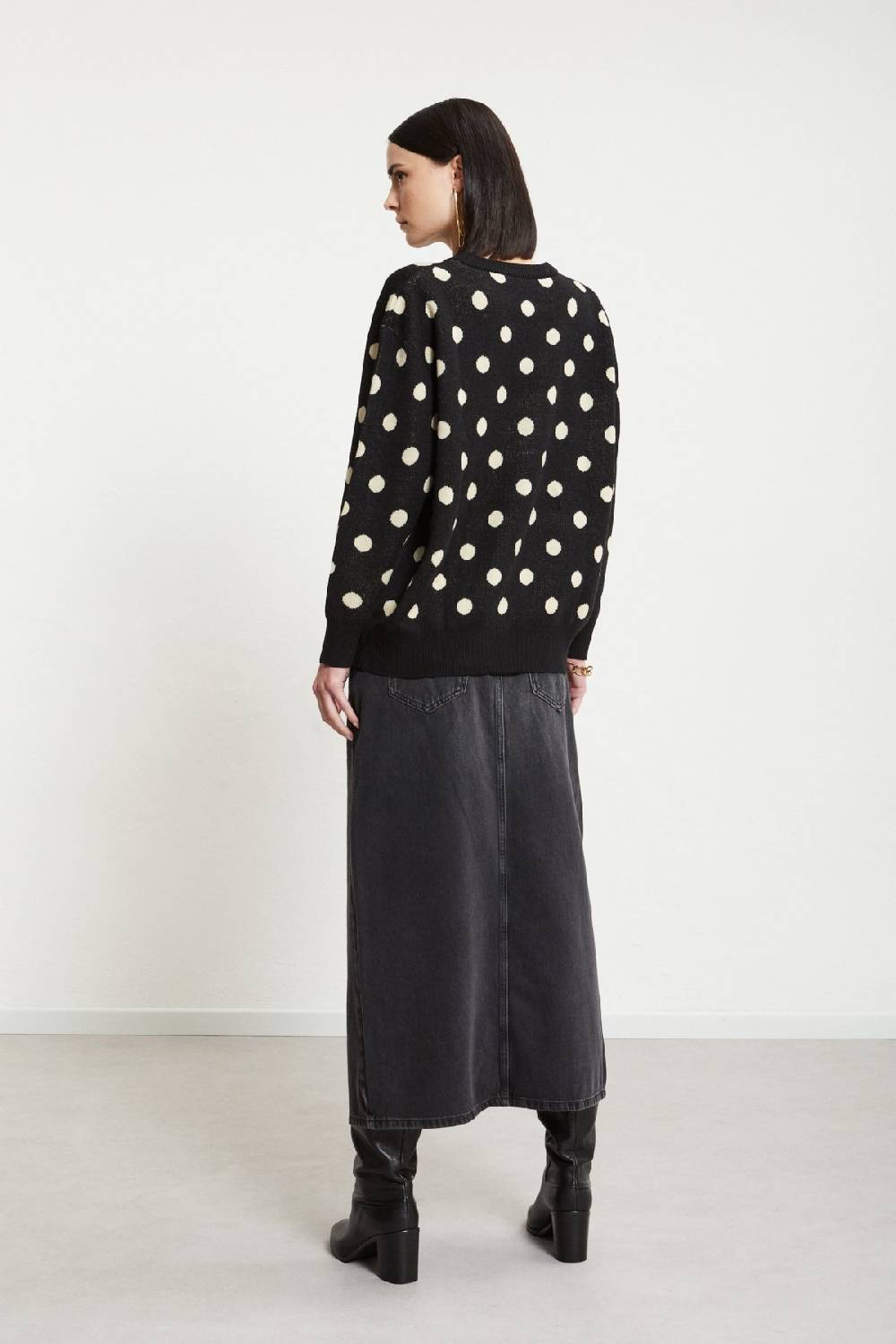 ottod'Ame Denim long skirt Prezzo Ridotto