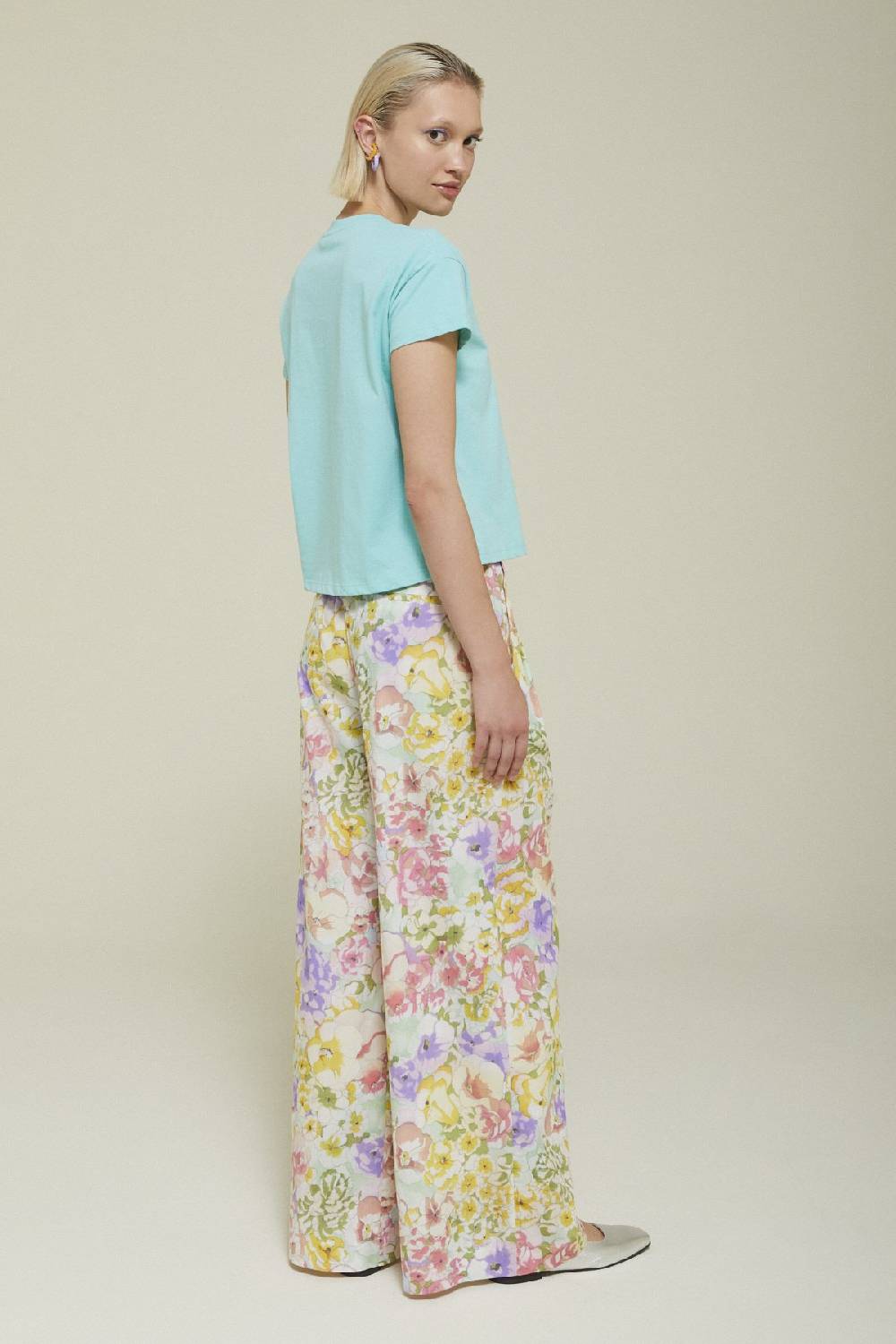 ottod'Ame Cotton palazzo trousers Sconto