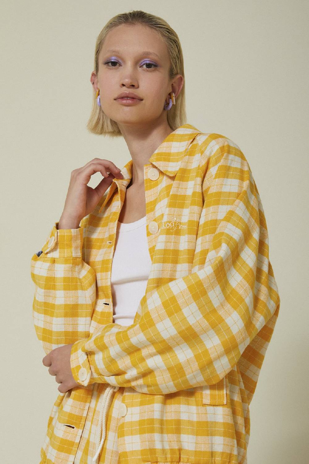 ottod'Ame Linen blend shirt jacket Offerte