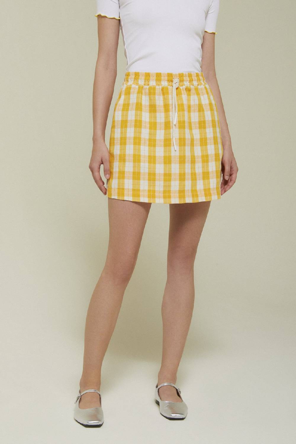 ottod'Ame Linen blend mini skirt Hotsell