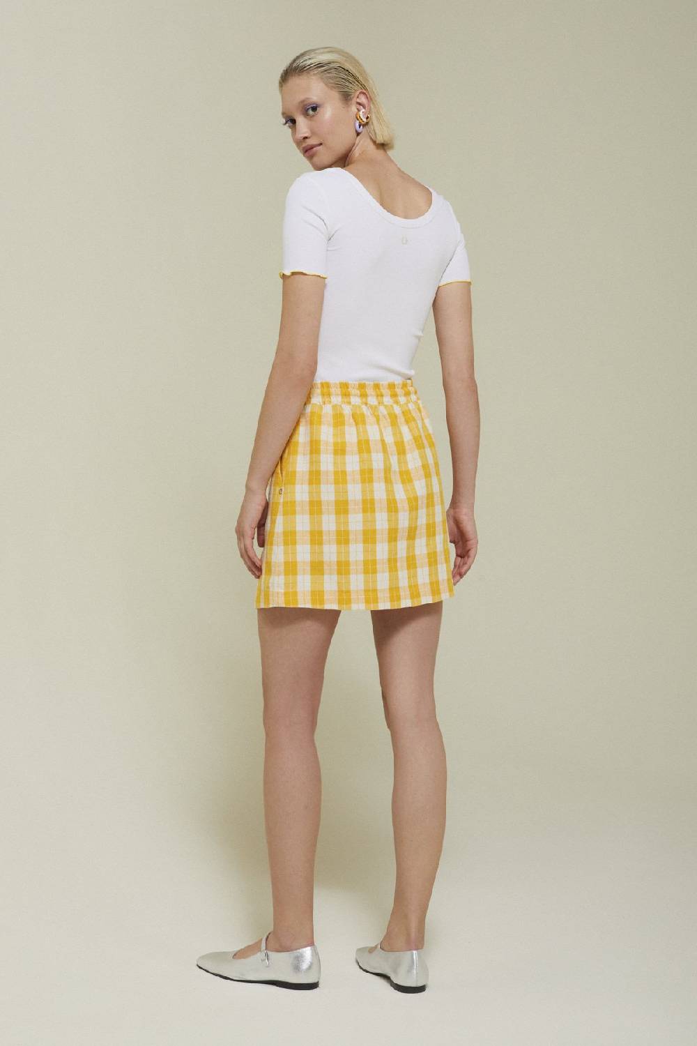 ottod'Ame Linen blend mini skirt Hotsell